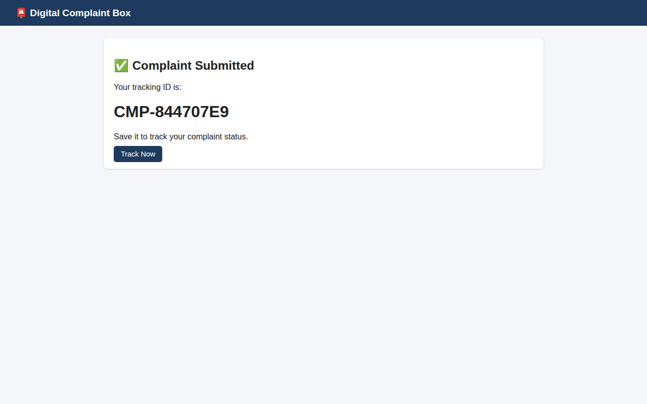 02 tracking id generated