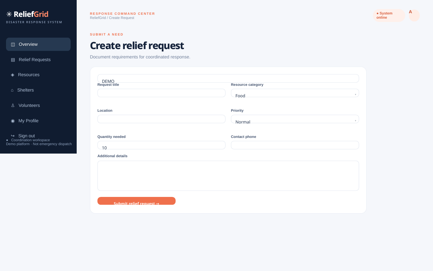06 new request
